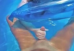 Mom Sneaks Step Son Underwater Handjob amp Cum Underwater Swiming in Public