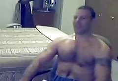 hot guy masturbating in front of webcam